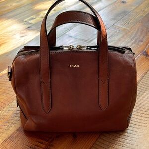 Fossil Sydney Satchel brown leather